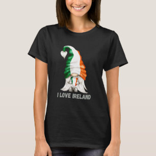 Irischer Gnom zeigt Liebe Herz für Team Irland T-Shirt