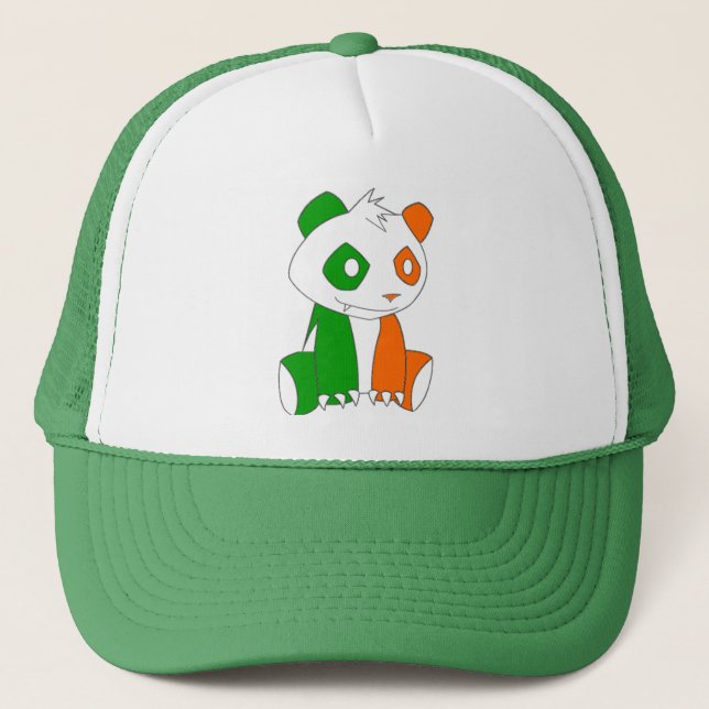 Irischer großer Panda-Hut Truckerkappe (Vorderseite)