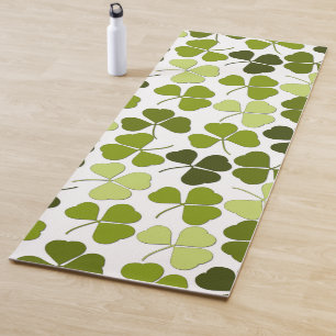 Irischer grüner Klee mit massiver grüner Rückseite Yogamatte