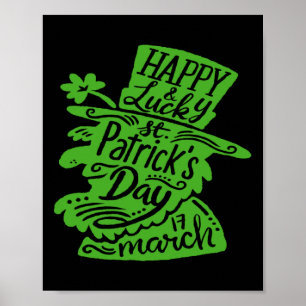 Irischer Heiliger St Patricks Day D und Boozy Poster