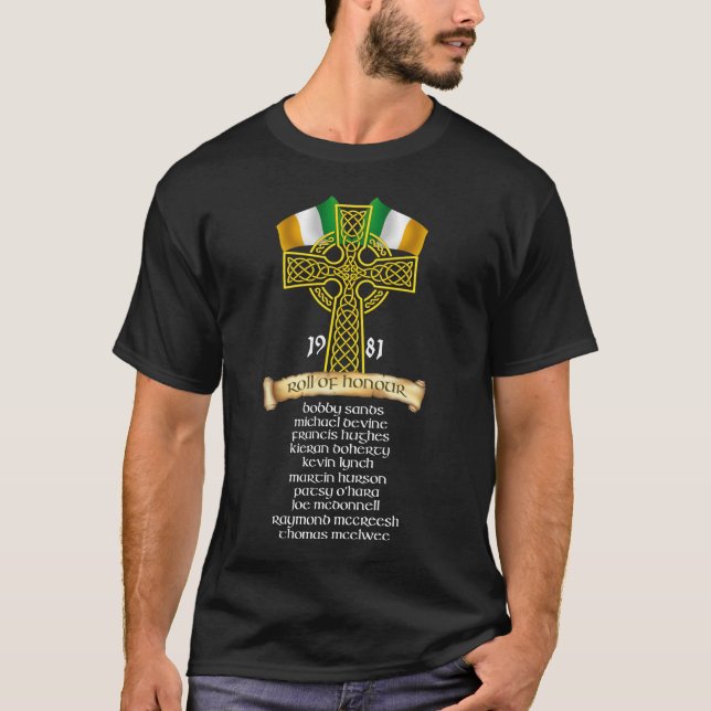 Irischer Hungerstreik - Irland 1981 Gedenken  T-Shirt (Vorderseite)