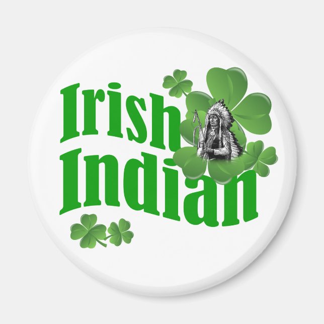 irischer Indianer Magnet (Vorne)