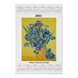 Irischer Kalender für 2023 Vincent van Gogh Poster