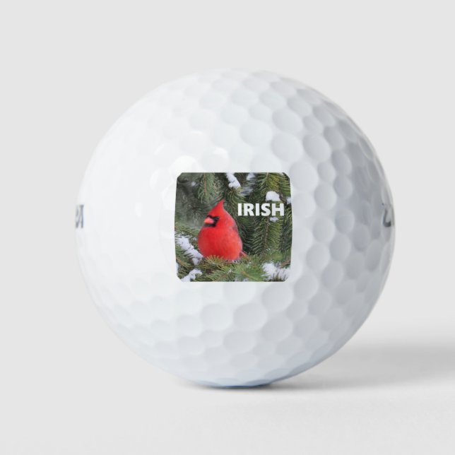 irischer Kardinal Golfball (Vorderseite)