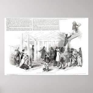 Irischer Kartoffel-Hunger, 1847 Poster