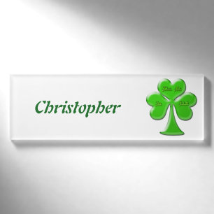 Irischer Klee #1 Namenschild