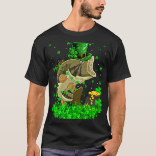 Irischer Kleeblatt Kobold Bass Fisch St. Patricks T-Shirt