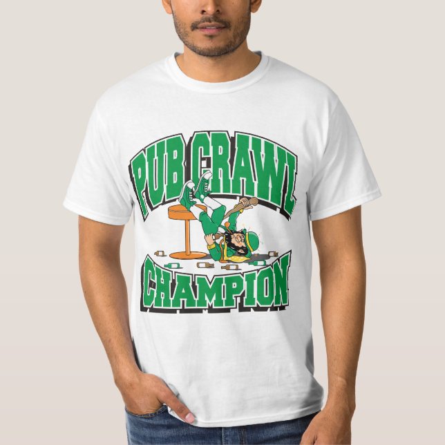 Irischer Kneipentour-Meister T-Shirt (Vorderseite)