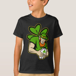 Irischer Kobold-Rugby-Spieler Celtic Irland T-Shirt