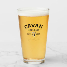 Irischer Landkreis Cavan Irland Personalisierter T Glas