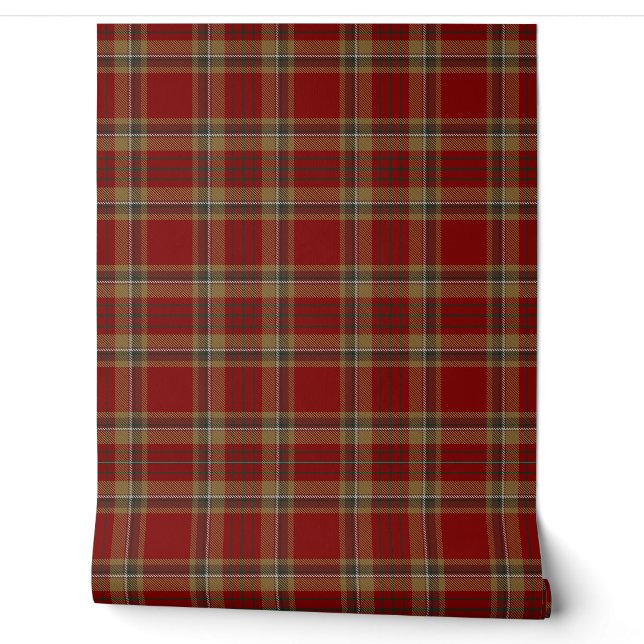 irischer Landkreis Tyrone Tartan Kariert Tapete (Abrollen)