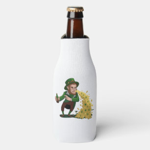 Irischer Leprechaun wirft Lucky Cookies Lustig Flaschenkühler