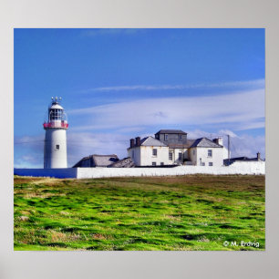 Irischer Leuchtturm-Druck oder Plakat