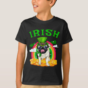 Irischer Mops Lustiger St. Patrick's Day Leprechau T-Shirt