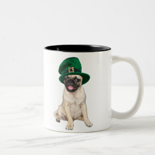 Irischer Mops Zweifarbige Tasse