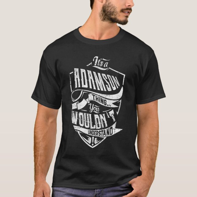 Irischer Name Es ist ein Adamson-Ding, unter dem S T-Shirt (Vorderseite)