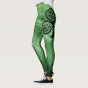 IRISCHER NEBEL-MAGISCHES KELTISCHES KLEEBLATT LEGGINGS
