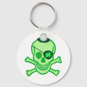 Irischer Piraten-Schädel-Schlüsselanhänger Schlüsselanhänger