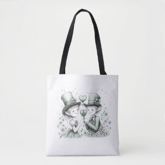 Irischer Pixie-Magie-St.-Patricks-Tag T-Shirt Tasche