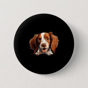 Irischer Roter und Weißer Setter Hund Mama Papa sc Button
