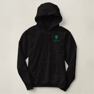 Irischer Schädel Bestickter Hoodie