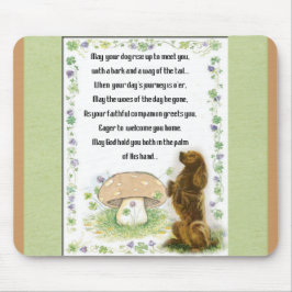 Irischer Segen der Hunde Mousepad