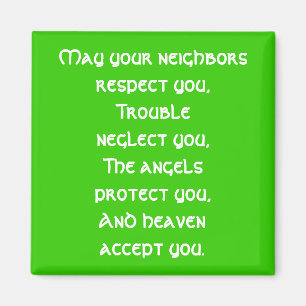 Irischer Segen-Magnet Magnet