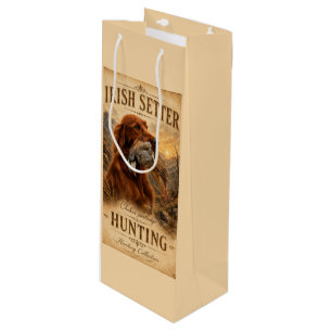 Irischer Setter Geschenktüte Für Weinflaschen