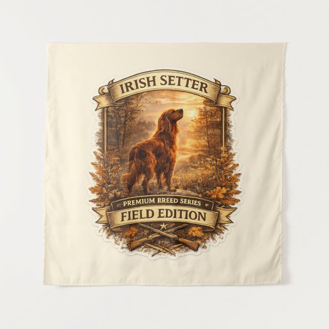 Irischer Setter Wandteppich (Vorderseite)
