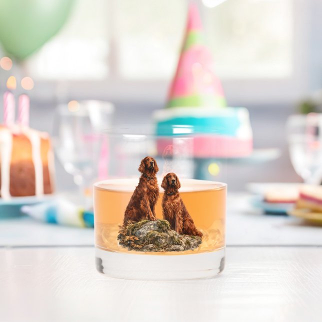  Irischer Setter  Whiskyglas (Insitu (Geburtstag))