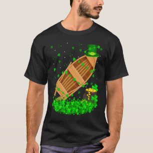 Irischer Shamrock Leprechaun Fischerboot St. Patri T-Shirt