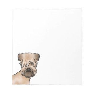Irischer Soft-Coated Wheaten Terrier Cartoon-Hunde Notizblock