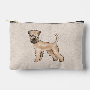 Irischer Soft-Coated Wheaten Terrier Süßer Cartoon Zubehörtasche