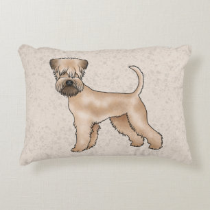 Irischer Soft-Coated Wheaten Terrier Süßer Hund Be Dekokissen