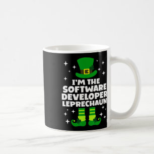 Irischer Softwareentwickler Leprechaun St Patricks Kaffeetasse
