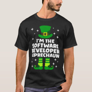 Irischer Softwareentwickler Leprechaun St Patricks T-Shirt