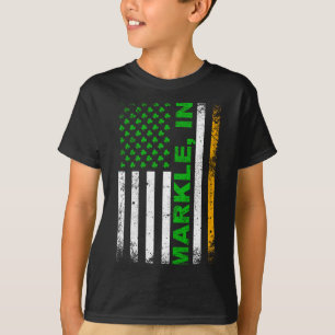 Irischer St. Patricks Day Amerikanische Flagge Mar T-Shirt