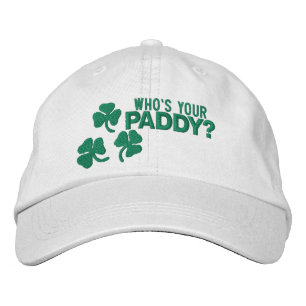 Irischer St. Patricks Tag Wer ist dein Paddy Bestickte Baseballkappe
