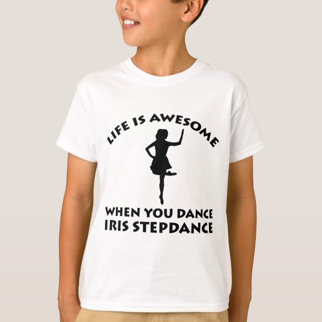 irischer stepdance Tanz T-Shirt (Vorderseite)