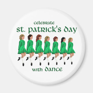 Irischer Stepptanz feiert St. Patrick's Day Magnet
