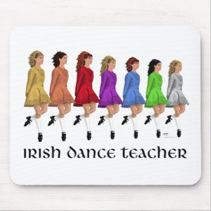 Irischer Stepptanz-Lehrer - Regenbogen Mousepad