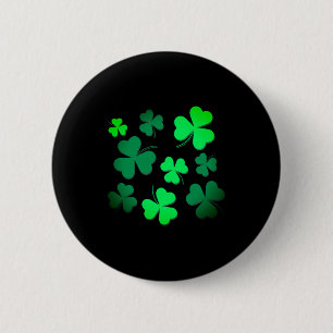 Irischer Stolz Grüner Kleeblatt Shamrock St. Patri Button