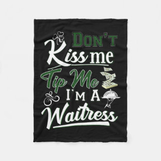 Irischer Tag Küss mir nicht Tipp Ich bin eine Kell Fleecedecke