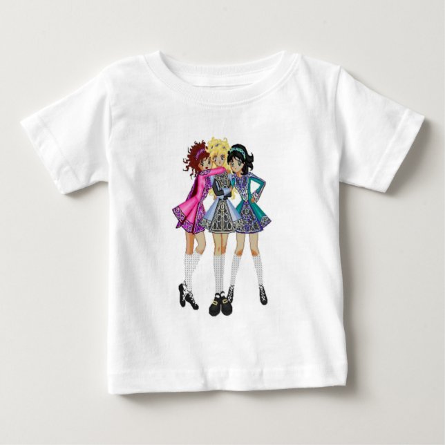 Irischer Tänzer Baby T-shirt (Vorderseite)