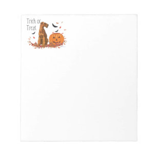 Irischer Terrier Halloween Notizblock