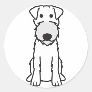 Irischer Terrier-HundeCartoon Runder Aufkleber