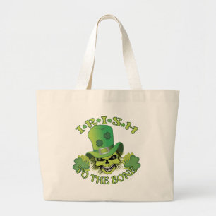 Irischer Totenkopf Jumbo Stoffbeutel