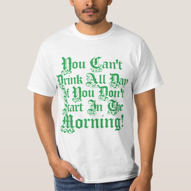 Irischer trinkender Spaß T-Shirt (Vorderseite)