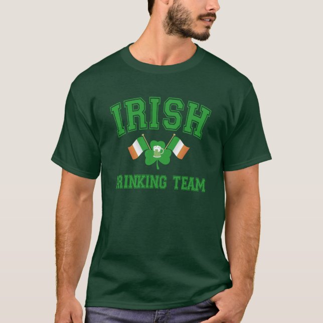 Irischer trinkender Team-T - Shirt (Vorderseite)