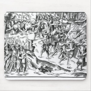 Irischer Vieh-Überfall auf einer englischen Mousepad